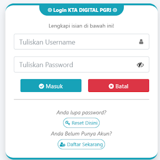 Register PGRI Kampar - Persatuan Guru Republik Indonesia Cabang Kampar